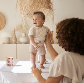 Dirkje - Kledingset - Wit - Gestreept