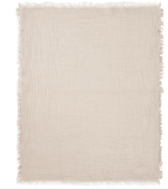 Jollein - Deken - Wieg - Jersey - Stripe - Biscuit - Ivory - 75x100 cm