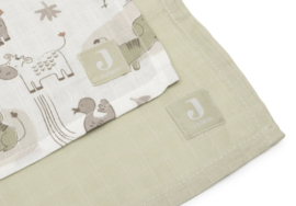 Jollein - Hydrofiele Doek - Large 115x115cm - Barn Buddies - 2 Stuks