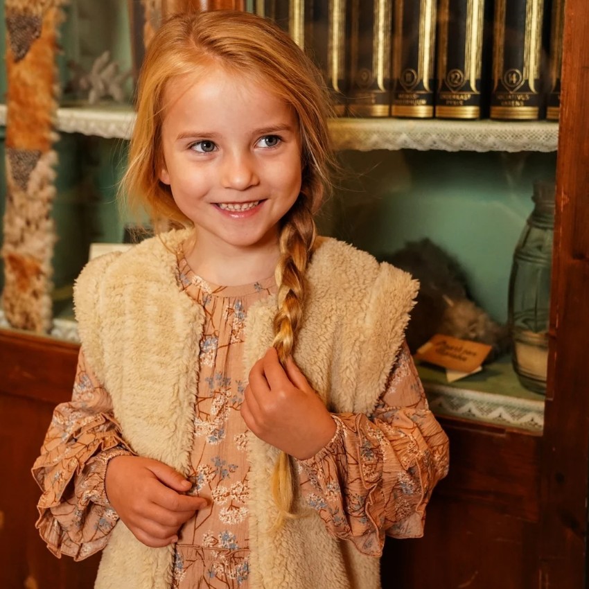 Koko Noko - Vest - Gilet - Waistcoat -  Teddy - Off - White