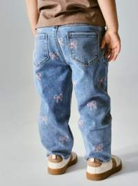 Name It - Broek - NMFBELLA - Strikjes - Mom Fit - Medium Blue Denim