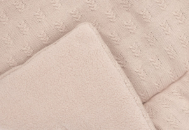 Jollein - Boxkleed 75x95cm - Speelkleed - Baby - Grain - Knit - Wild  -Rose