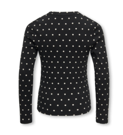 Only - Top - KOGTRINNY - Dots - Zwart