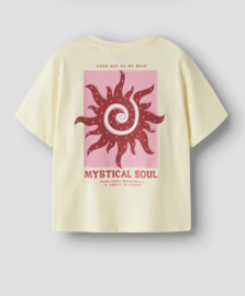 Name It- T-shirt - Girls - NKFHERLISE - Backprint - Pear Sorbet