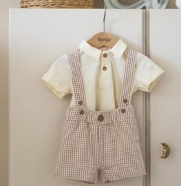 Dirkje - Kledingset - Wit - Gestreept