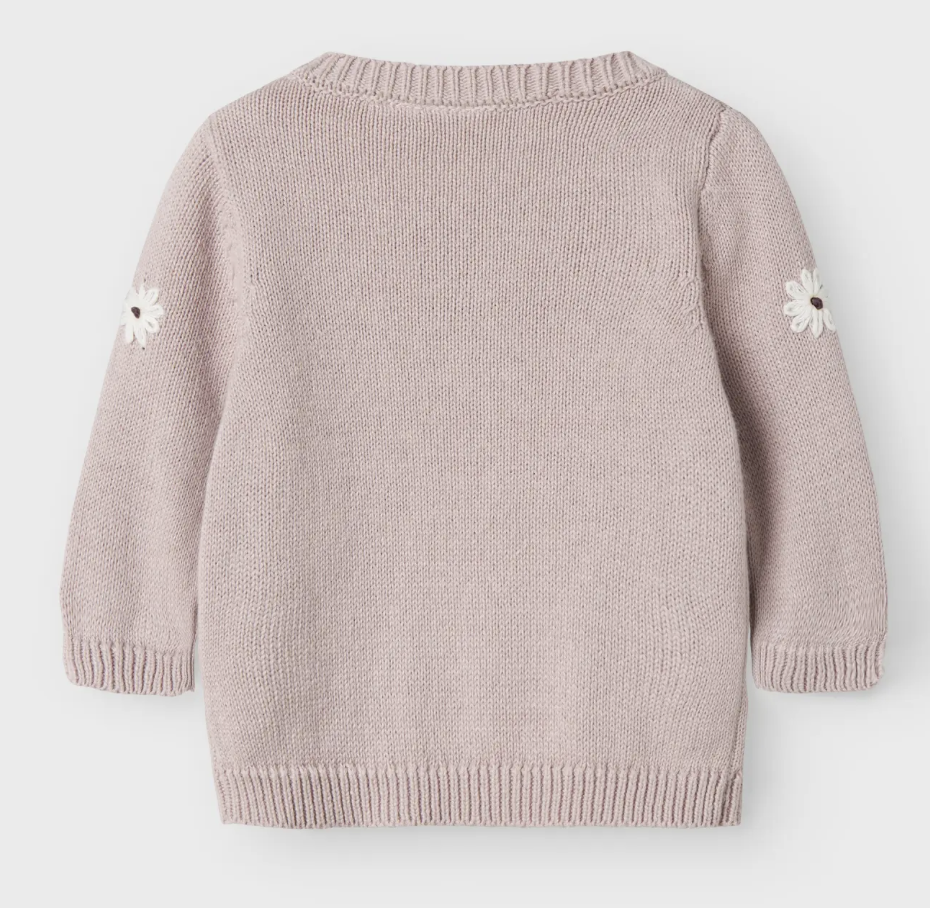 Name It - Vest - Knit - Laisy - Bloemetjes - Burnished Lilac