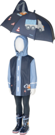 Playshoes - Regenjas - Bouwplaats - Lichtblauw