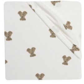Jollein - Hoeslaken Jersey - Mini Teddy Bear - 40/50x80/90 cm