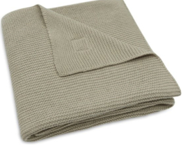 Jollein - Deken - Ledikant - 100x150 cm - Basic - Knit - Olive - Green