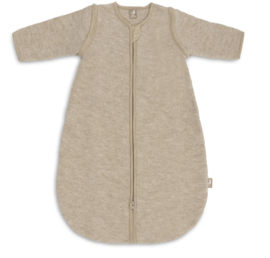 Jollein - Slaapzak met afritsbare mouw - Rond - Merino Wol Felted - Naturel