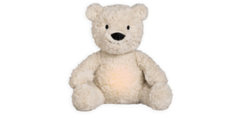 Baby's Only Bo de knuffelbeer met slaaptrainer - Baby knuffel met white noise en slimme huilsensor - Nachtlicht - Warm Linen