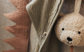 Jollein - Badcape - Soft - Waves - Olive - Green - 75x75 cm