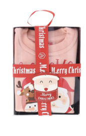 Apollo - Baby - Kerstsweater - Kersttrui -Licht - Roze - Kerstman