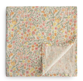 Mushie - Inbakerdoek - Mousseline - Pastel Blooms - 120x120 cm