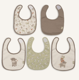 Jollein - Slabben  Jersey - Waterproof - Barn Buddies - 5 Stuks