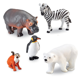 Learning Resources - Jumbo - Dierentuindieren - Set - Van - 5