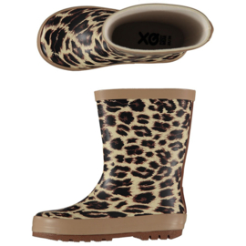 XQ Footwear - Regenlaarzen - Panterprint - Kids - Camel