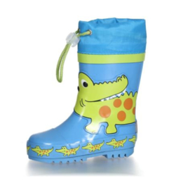 Playshoes - Regenlaarzen - Krokodil - Blauw - Groen