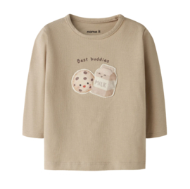 Name It - T-shirt - NBNLOOKIES - Cookies - Sesame