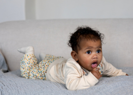 Dirkje - Sweater - Off - White - Geborduurde - Bloemetjes