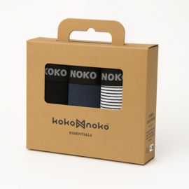 Koko Noko - Boxershorts - Navy - Bio - Cotton - 3-pack