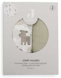 Jollein - Hydrofiele Doek - Large 115x115cm - Barn Buddies - 2 Stuks