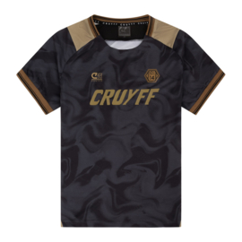Cruyff - T-shirt - Sportshirt - Zwart - Goud