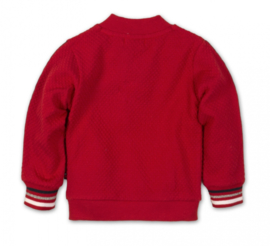 Dirkje - Superstar - Cardigan - Rood - Maat 116