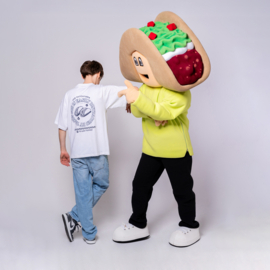 No Way Monday x Job Dutchtuber - T-shirt - Backprint - Bright White