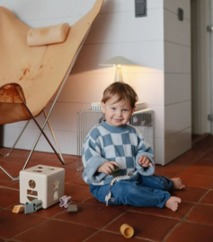 Mushie - Sortingbox - Vormenstoof - Pastel - Sand - 12 vormen