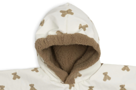 Jollein - Outdoor Poncho -  Mini Teddy Bear - Teddy Fleece - 12/36 maanden