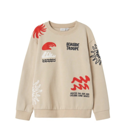 Name It - Trui - Sweater - Beige - Peyote -Seaside - Troupe