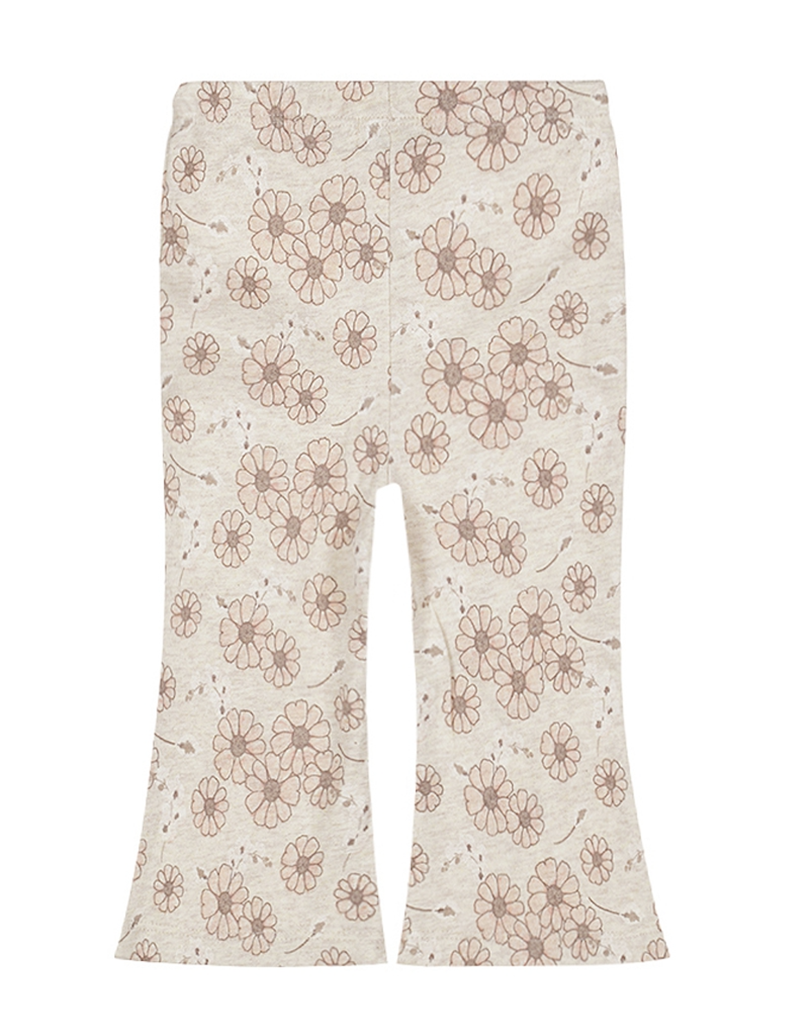 Dirkje - Flared - Broek - Off white - Bloemetjes