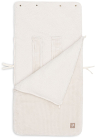 Jollein - Voetenzak - Groep 0+ - 3/5 punts - Gordel - Cloudy - Rib - Oatmeal