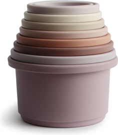 Mushie - Stapeltoren - Stacking - Cups - Pastel