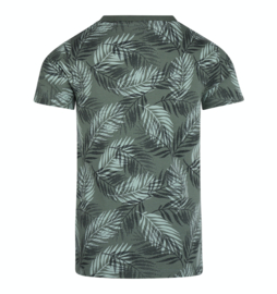 Koko Noko - T-shirt - Dusty - Green - Bladeren