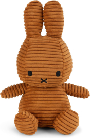 Nijntje - Miffy - ECO - Knuffel - Sitting - Corduroy - Cinnamon - Kaneel - 23 cm