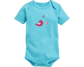 Playshoes - Rompers - 2 stuks - Korte - Mouw - Vogel - Blauw 