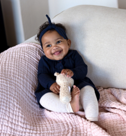 Dirkje - Kledingset + Haarband - Navy - Maat 62