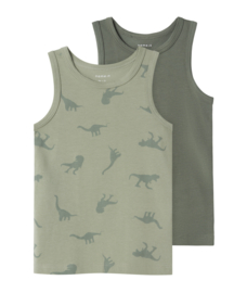 Name It - Hemden - Dino's - Groen - 2 stuks