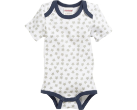 Playshoes - Rompers  - 2 Stuks - Korte - Mouw - Blauw - Grijs - Gestreept