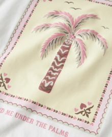 Name It- T-shirt - Girls - NKFHERLISE - Backprint - Bright White