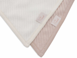 Jollein - Slab - Bandana - Rib - Wild Rose - Ivory - 2-pack