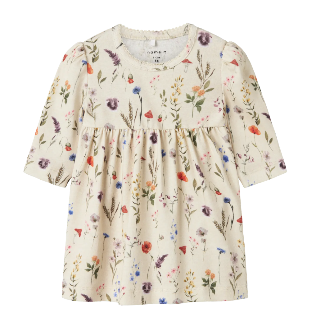 Name It - Jurkje - Luxa - Peyote Melange - Bloemetjes