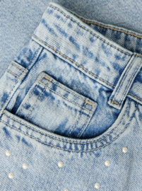 Name It - Broek - NKFBELLA - Parels - Light Blue Denim