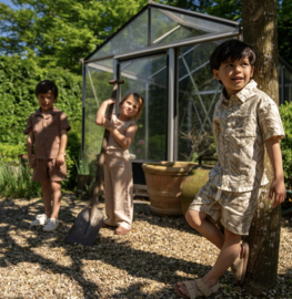 Koko Noko - Korte - Broek - Bladeren - Beige