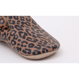 Bobux - Leren - Slofjes - Caramel - Leopard