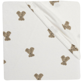 Jollein - Hoeslaken Jersey - Mini Teddy Bear - 60x120 cm