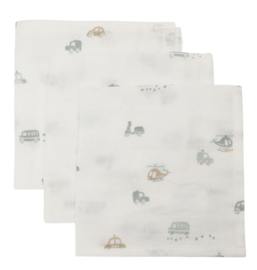 Jollein - Hydrofiele - Monddoekjes - On the go - 31x31 cm - 3 stuks