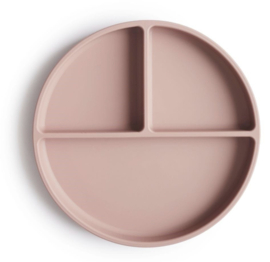 Mushie - Siliconen - Bord - Blush - Zuignap